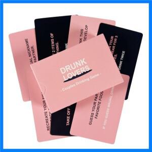 54 Pcs Kawaii 술취한 연인 커플 음주 게임 카드 파트너 음료 보드 데크에 대한 26xFlirty 28xDirty 카드