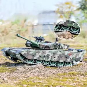 무선 독일전차 조종 RC탱크 모델 발사 레오파드 RC카 연기발사형
