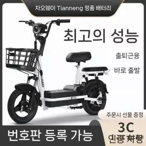 배달 전기자전거 분리형 배터리 장거리 출퇴근용