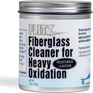 중산화용 플리츠 유리 클리너 - 1파운드 병 미국산 중장비 물 얼룩 제거제 및 보트 연마 컴파운드 비마모성