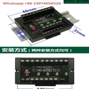 3또는 측면블랙박스 4채널 HTL/TTL 신호 PNP/NPN 변환기 엔코더에서 PLC 카운터로 2MHz 5V 24V