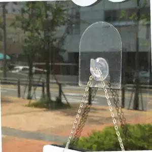 B아무데나 잘붙는 타원 투명 매직행거 5개