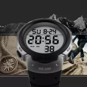 디지털 알람 스탑워치 전자 시계 예쁜 커플손목시계 남자손목시계 LED손목시계