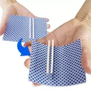 JL매직 카드 위에 나무 조각이 둥둥 초간단 부양 마술 뜨는나무조각 문양 랜덤발송)