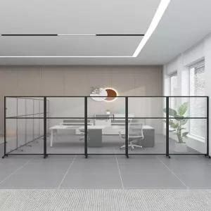 병원 사무실 공장 아크릴 칸막이 파티션 투명 접이식 이동식