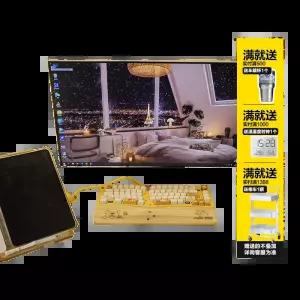 모니터거치대 듀얼암 스탠드 타공불필요 벽걸이형 견고 높이조절 책상정리 회전가능