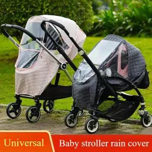 유모차 방수 커버 바람막이 범용 유모차 앞유리 보호 차량용 우비 캐노피