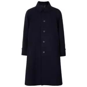 캡틴선샤인 25FW 네이비 엄브렐라 울 알파카 코트 KS25FCO04