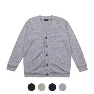 [모로엠] 남자 브이넥 베이직 4컬러 단추 오버핏 가디건 SO-CA-Q071