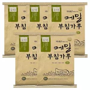 봉평촌 봉평 메밀 부침가루 800g 5개 / 메밀가루