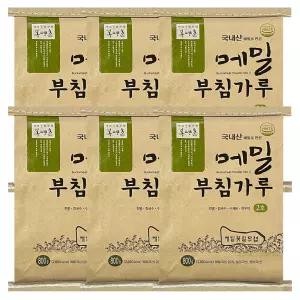 봉평촌 봉평 메밀 부침가루 800g 6개 / 메밀가루