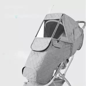 두꺼운 유모차 레인 커버 윈드 실드 커버 범용 보호 유모차 레인 코트 따뜻한 겨울