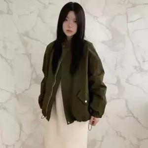 |CHJ6C75|여성용 일상 캐주얼 야상 재킷