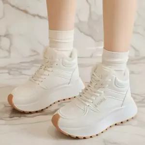 |CCS7DA7|여성용 따뜻한 털내장 키높이 하이탑 운동화