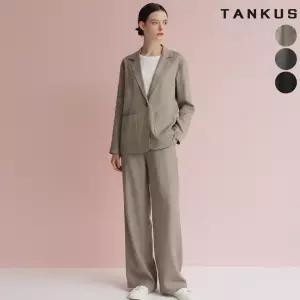 여성 블레이저 밴딩 와이드 팬츠 셋업