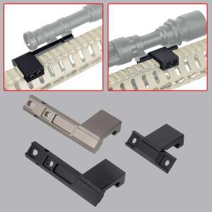 전술용 슈어파이어 M300 M951 플래시라이트 RM45 오프셋 마운트 어댑터 에어소프트 라이플 AR15 20mm 피카