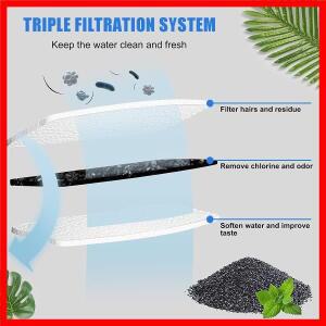 12/24Pcs 애완 동물 워터 디스펜서 필터 고양이 물 분수 필터 식수대 필터 사이클 필터링 청소가 용이함