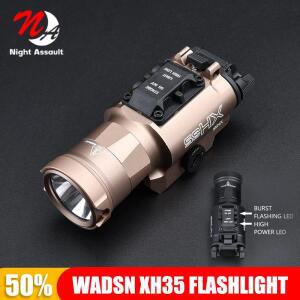 전술 Surefire Xh35 사냥 손전등 에어소프트 금속 권총 무기 총 스트로브 LED 야외 스카우트 라이트 랜턴