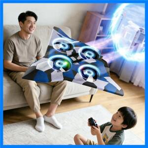 2.4G 리모컨 폼 전투기 - LED 컬러풀 라이트 전기 글라이더 스턴트 텀블링 호버링 RC 비행기 모델 장난감