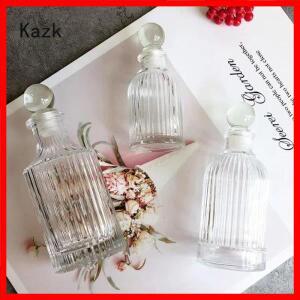 프랑스어 마름모 구호 향수병 간단한 크리스탈 유리 병 아로마 테라피 에센스 저장 빈티지 병 드레서 장식