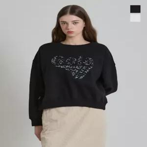 [원더플레이스][골라(GOLA)] W LEOPARD CROP SWEAT SHIRT