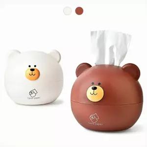 곰돌이 티슈케이스 두루말이 휴지케이스 티슈함