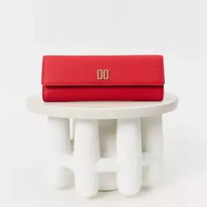 닥스 ACC 시즌스위치 스테디셀러 레드 DD로고 소가죽 장지갑 WCWA4F110R2