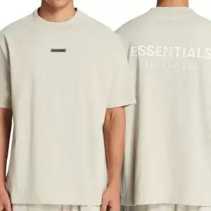 MUST IT_ 에센셜 25FW 남성 클래식 핏 반팔티셔츠 125SP254192F HEATHER STONE