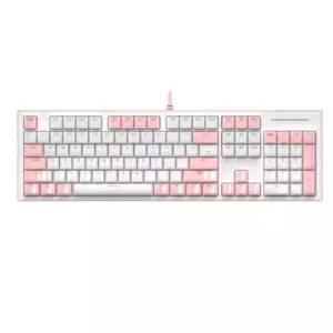 COX 유선 아이스큐브 키캡 게이밍 키보드 핑크 적축