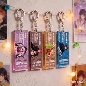 초가구야공주 아크릴 키링 열쇠고리 야치요 이로하 애니 굿즈 6cm