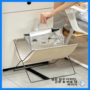 사무실 가방 보관 랙 접이식 담요 우산 정리함 심플 디자인 도구 필요 없음 바닥에 세우는 가방 홀더