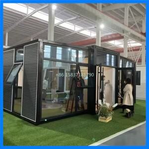 스페인에서 널리 사용되는 확장형 컨테이너 하우스 빌라 주방 조립식 접이식 컨테이너 하우스 이동식 주택