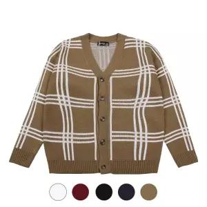 [모로엠] 남자 브이넥 오버핏 체크패턴 가디건 5컬러 SO-CA-Q072
