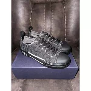 디올 B23 블랙 오블리크 자카드 리그 로우탑 스니커즈 43EU 사이즈