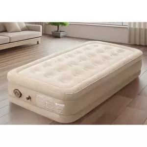 쿠디 에어매트 싱글？침대 캠핑 자충 휴대용 더블 펌프내장형 캠핑 매트리스