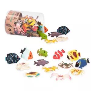 유치원 수세기교구 물고기모형 피규어 60p 상상력 선반장식