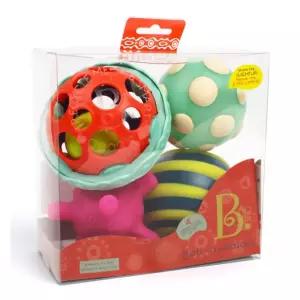 반짝이는 아기 선물 딸랑이 장난감공 4p 치발기 영아 유아