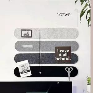 펠트 게시판 전시보드 4p 벽장식 배경판 46x60cm 사진전시판 벽수납