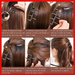 5가지 스타일 프렌치 브레이드 스타일링 도구 간편 DIY 헤어스타일 브레이더 사용하기 쉬운 매직 피쉬본 브