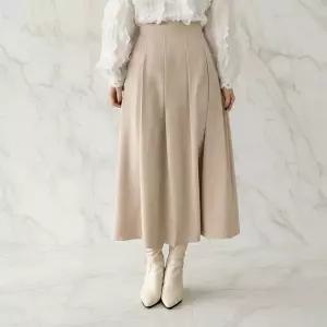 [하프클럽/]여성 하이웨이스트 플레어 롱 스커트