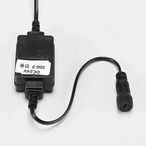 비츠온 LED 트리구 정류기어답터 흑색선(DC24V) 96구 300구 동선등 겸용 HY-ADT-DC24 in-392722전구 크리스