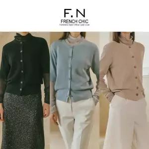 [에프엔] F.N 라운드 반팔 가디건 G251