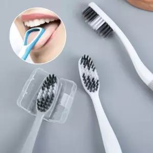 (옵션 단일옵션)혀클리너 칫솔 8P 세트 치석 백태 설태 미세모 케이스