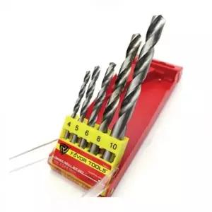 (선택 비트 철판드릴5종)철판드릴 비트 5종 세트 케이스 포함 고강도 자석 비트날 마그네틱 철재 정비 작업