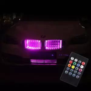 자동차 RGB 그릴LED 라이트 무드등 튜닝용품 50cm2바 그릴라이트 범퍼LED 범퍼라이트 범퍼튜닝