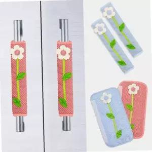 냉장고 손잡이 덮개 플라워 자동차 벨트 커버