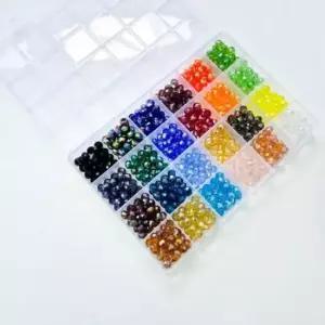 24칸 크리스탈 비즈 6mm 8mm 론델비즈 600pcs 1200pcs 론델컷 우레탄줄 팔찌만들