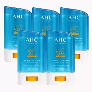AHC 내추럴 퍼펙션 프레쉬 선스틱 SPF50+ 22g 5개