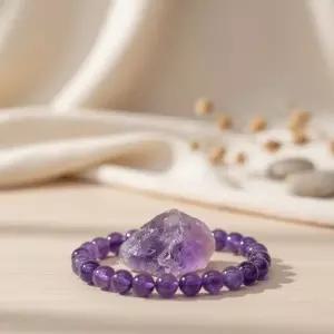 [다잇템] 남녀공용 비즈 자연원석 클래식 팔찌