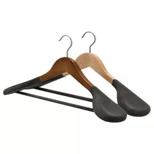 옷걸이 고급형 세트 나무 5개 자국없는 미끄럼방지